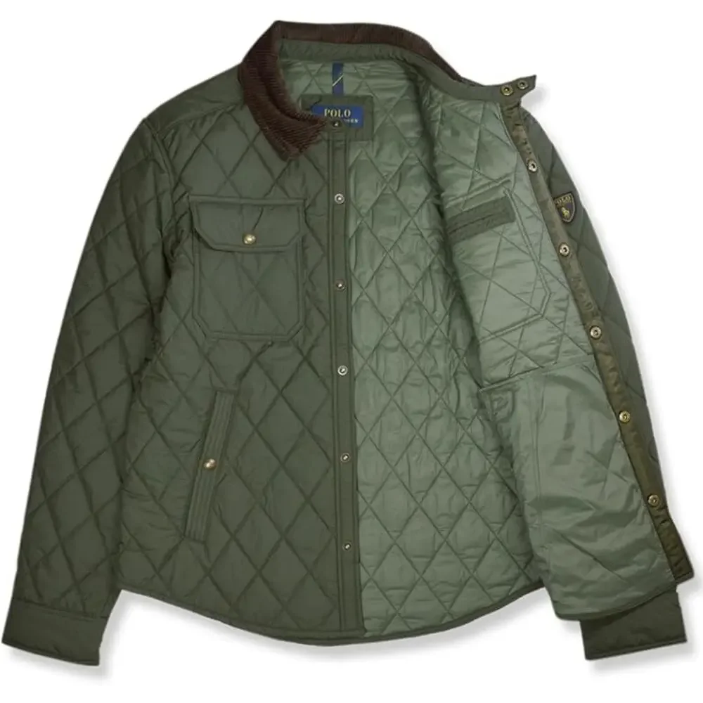 NWT! Polo Ralph Lauren Mens‎ Diamond Quilted Snap Button Field Barn Jacket XL